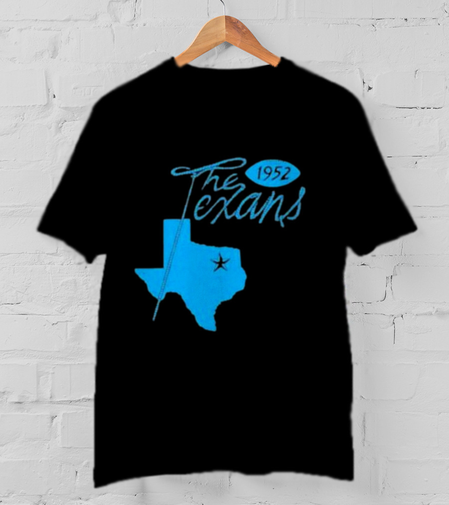Dallas The Texans 1952 Texas Map Star T-Shirt