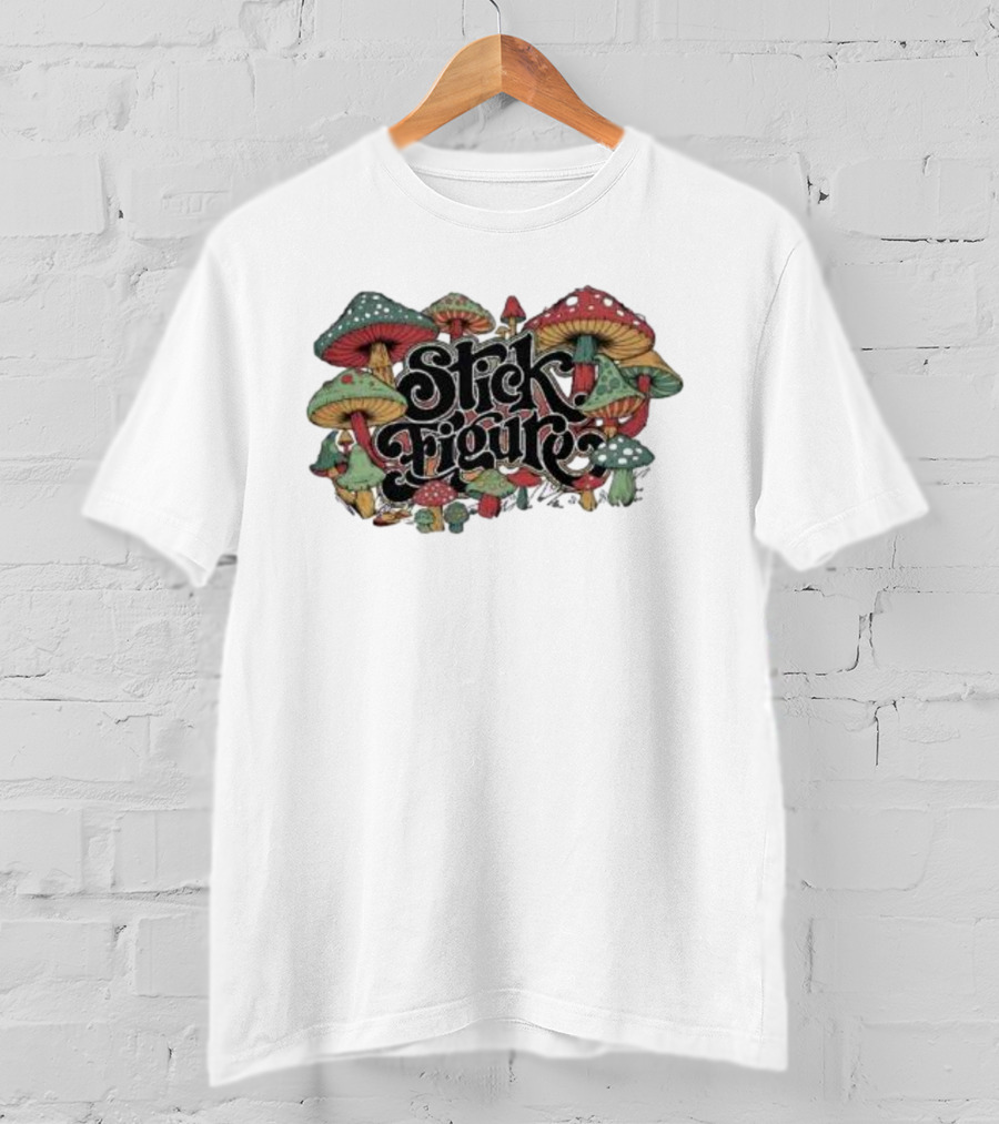 Stick Figure Psychedelic Mushroom T-Shirt