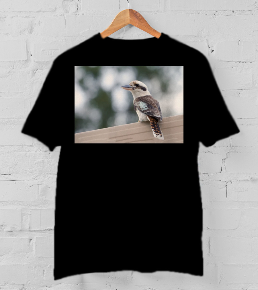 Australian Kookaburra Bird Perched Outdoors T-Shirt