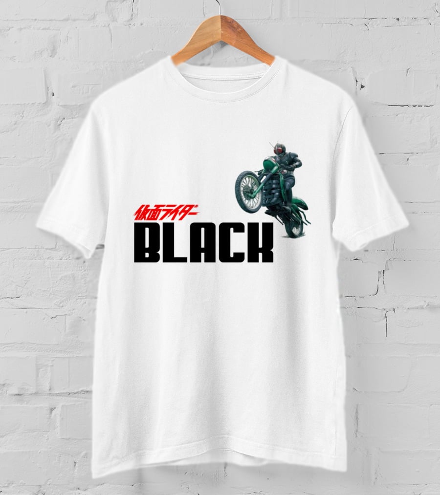 Kamen Rider Black Motorcycle Action Scene T-Shirt