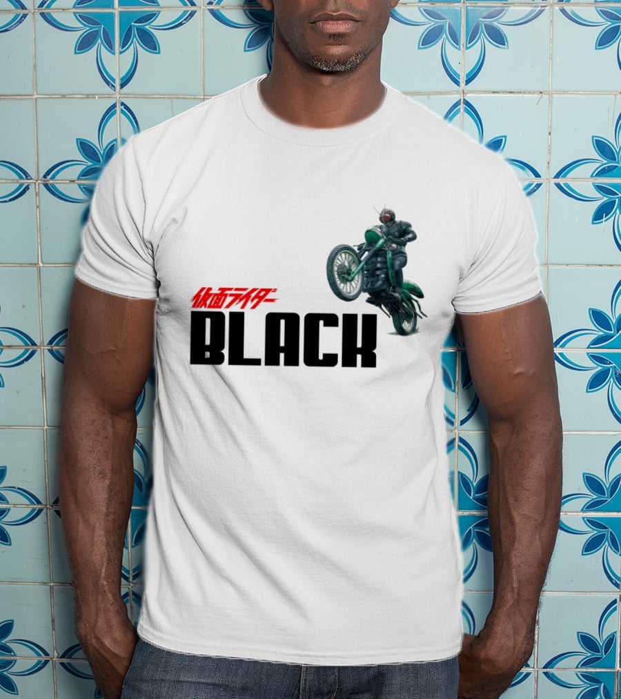 Kamen Rider Black Motorcycle Action Scene T-Shirt