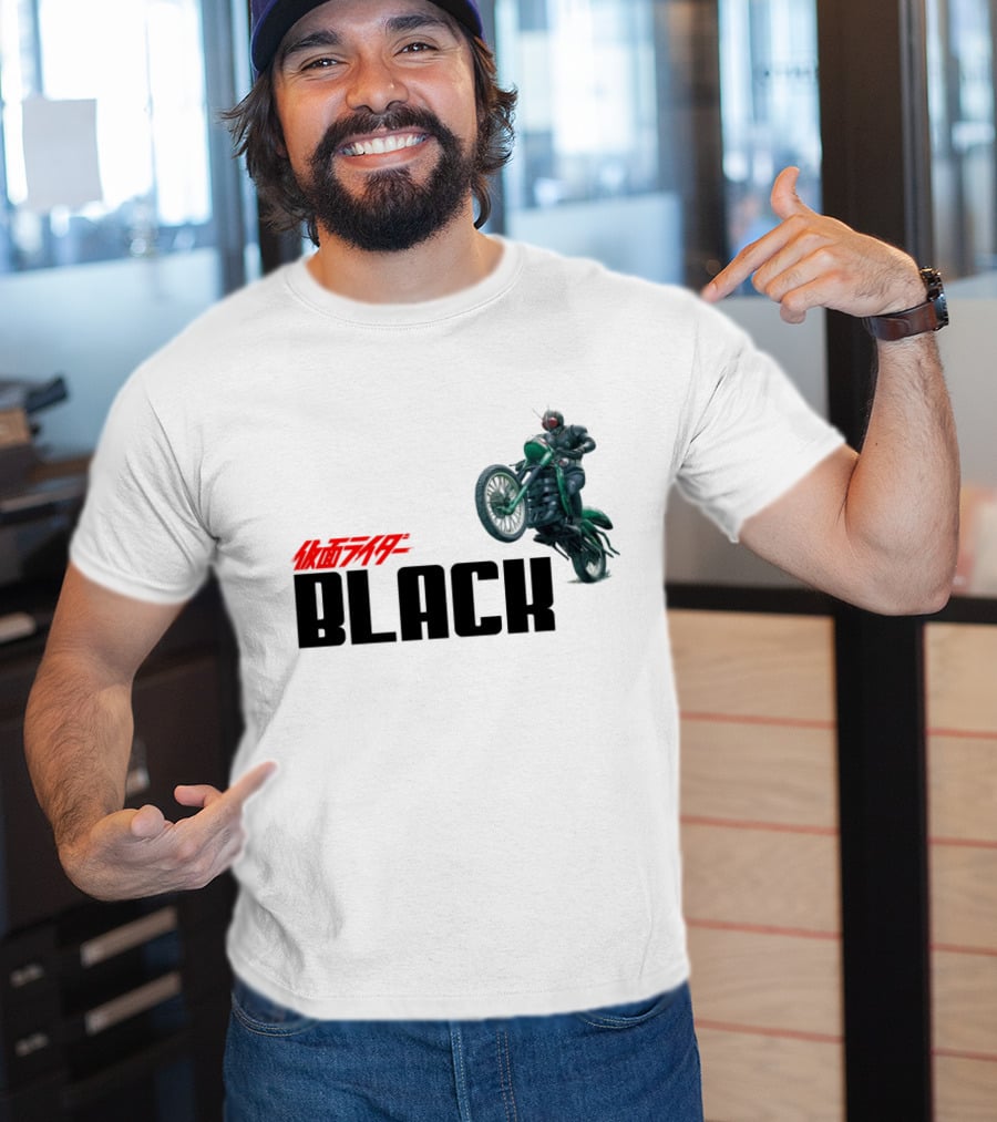 Kamen Rider Black Motorcycle Action Scene T-Shirt