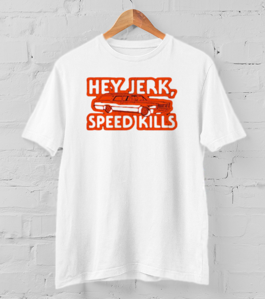 Michael Myers Hey Jerk Speed Kills Station Wagon Scene T-Shirt