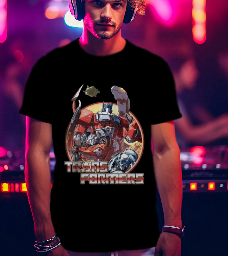 Transformers Autobots Optimus Prime And Dinobots T-Shirt