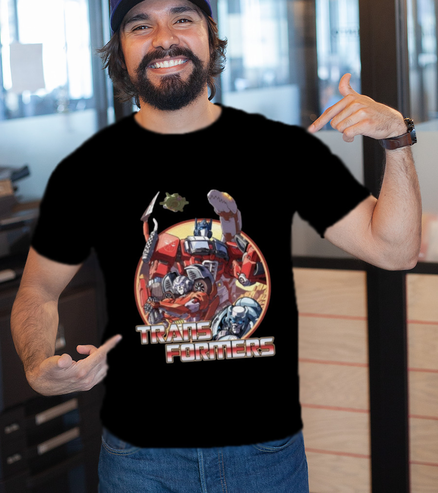 Transformers Autobots Optimus Prime And Dinobots T-Shirt