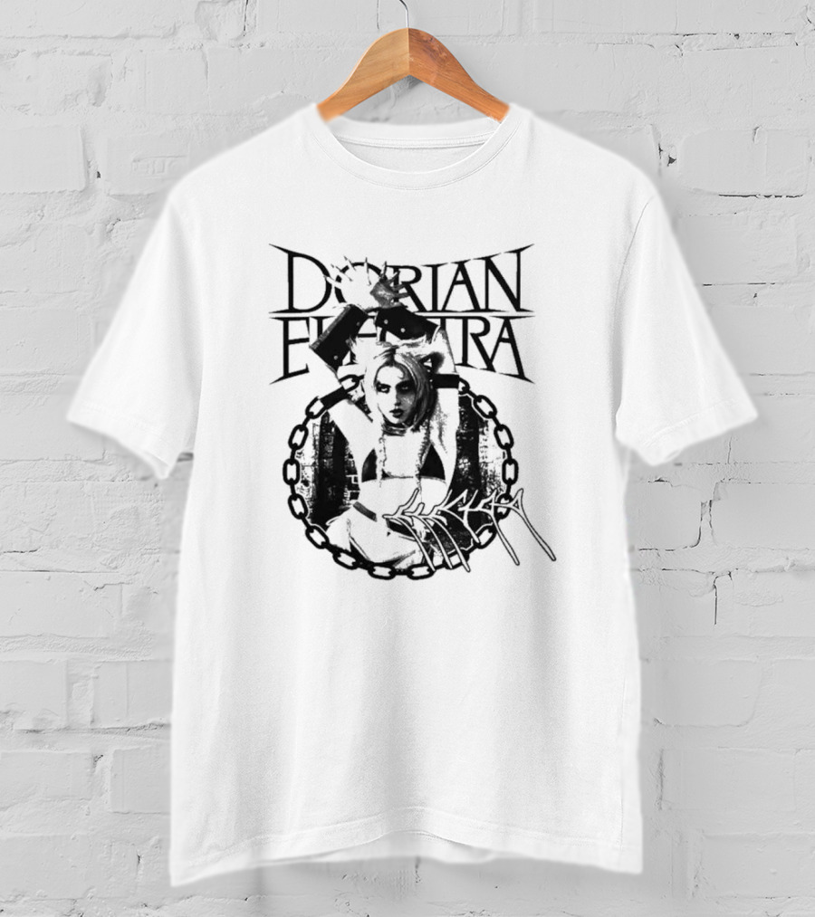 Dorian Electra Chain Logo With Figure And Signature T-Shirt