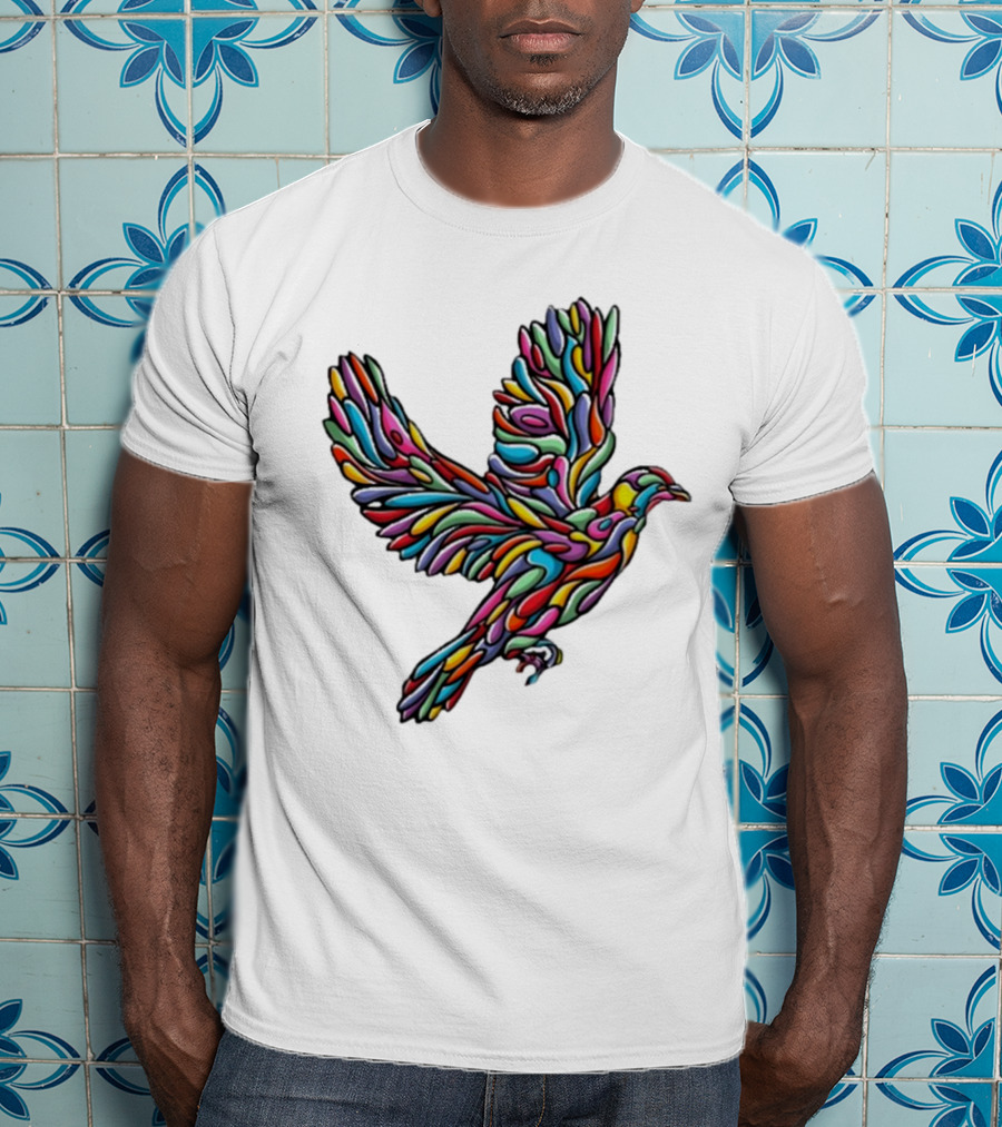 Glenside Local Solidarity Multicolored Dove T-Shirt