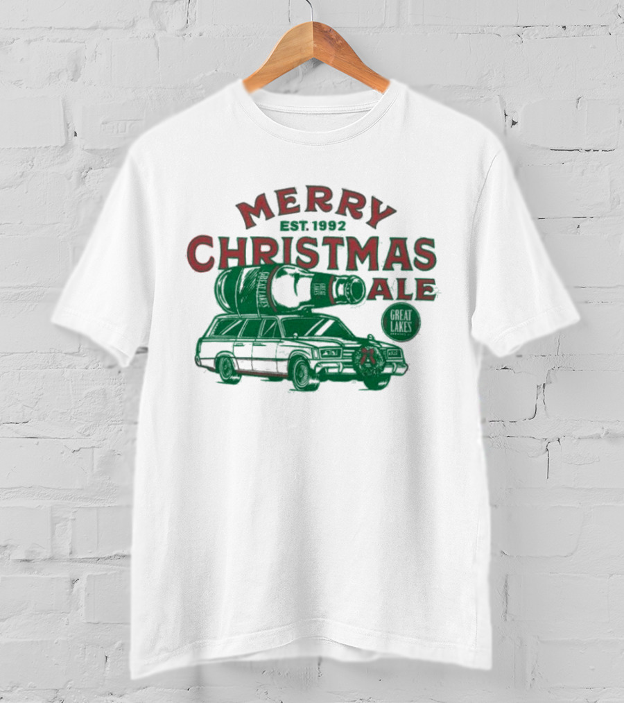 Merry Christmas Ale Great Lakes Brewing Co. Est. 1992 Car T-Shirt