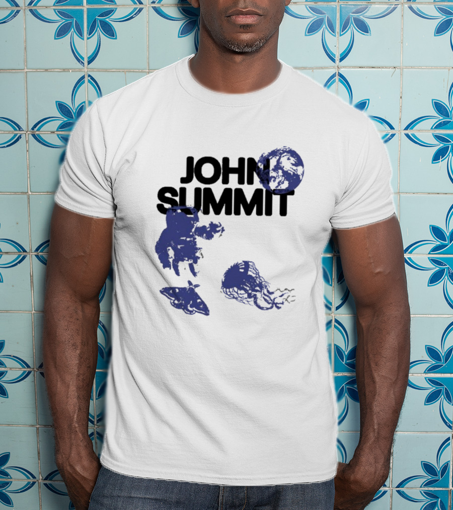 JOHN SUMMIT Astronaut Jellyfish Moon Blue Exploration T-Shirt