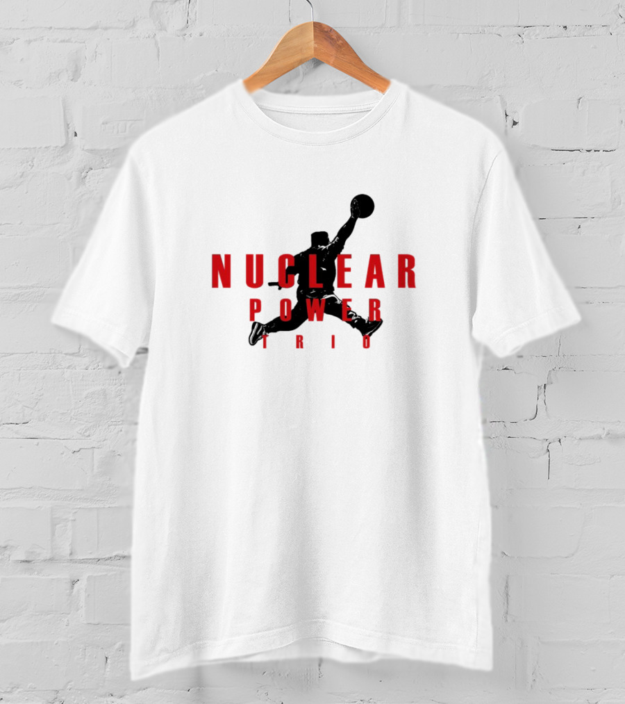 Nuclear Power Trio Jumpman Silhouette Basketball Movement T-Shirt