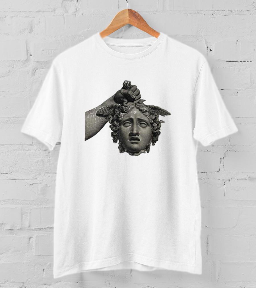 Pekebudha Gorgona Classical Medusa Head T-Shirt