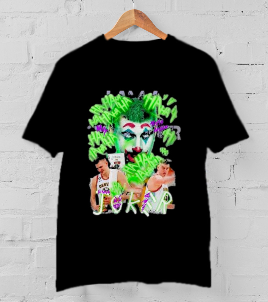 Nikola Jokic Joker NBA Denver Basketball Clown T-Shirt