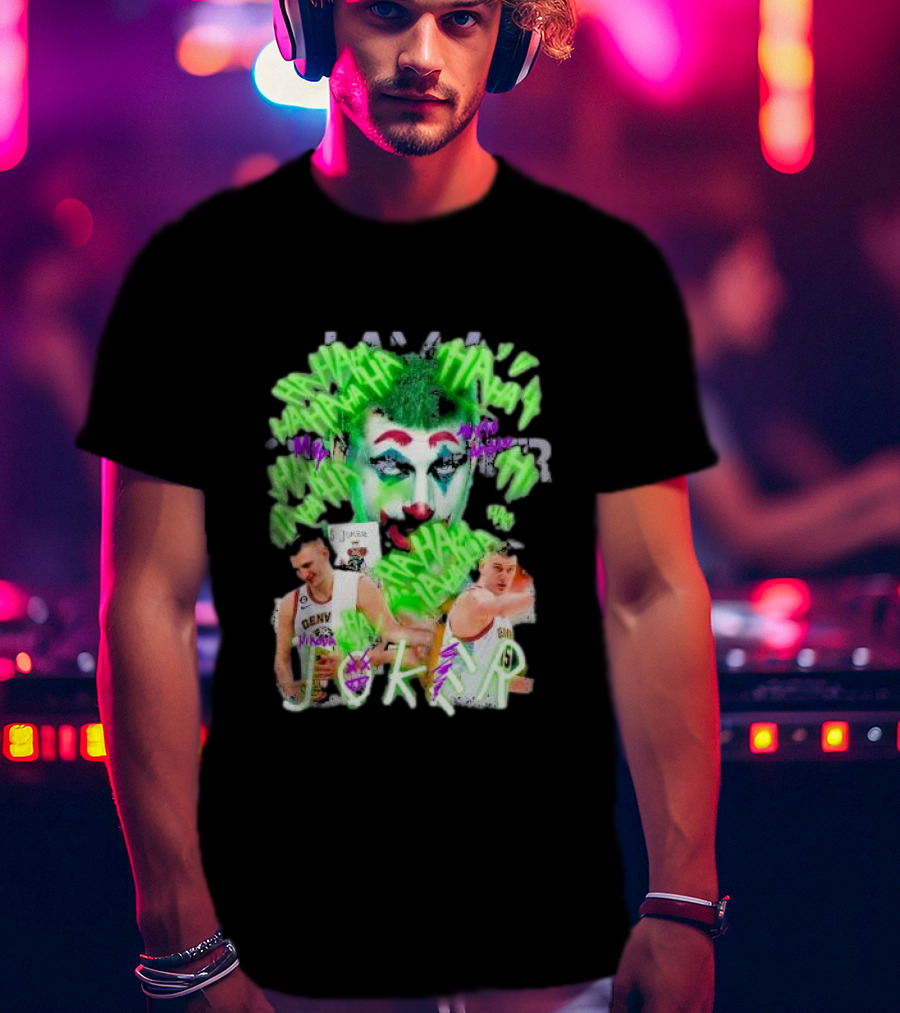 Nikola Jokic Joker NBA Denver Basketball Clown T-Shirt