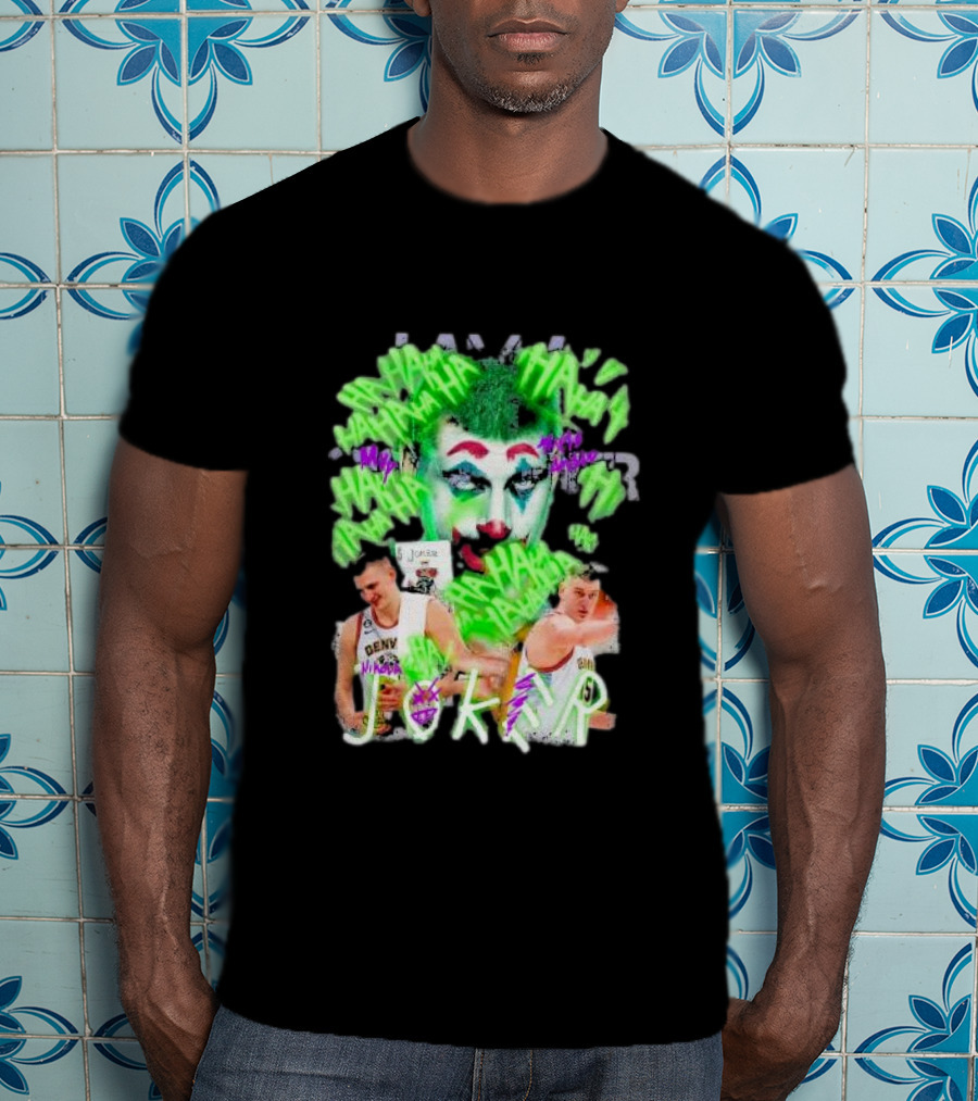 Nikola Jokic Joker NBA Denver Basketball Clown T-Shirt