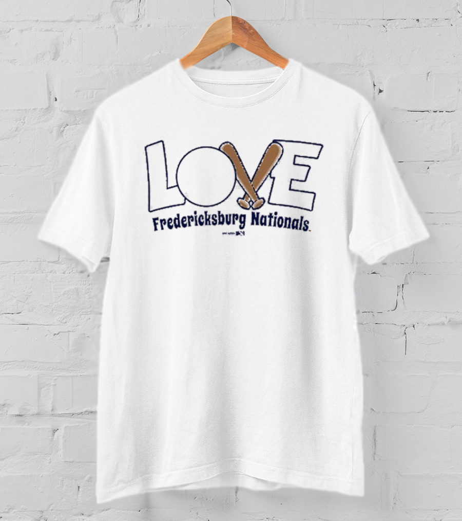 LOVE Fredericksburg Nationals Toddler Pink Baseball T-Shirt