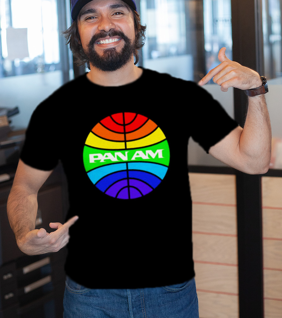 Pan Am Rainbow Circular Emblem T-Shirt