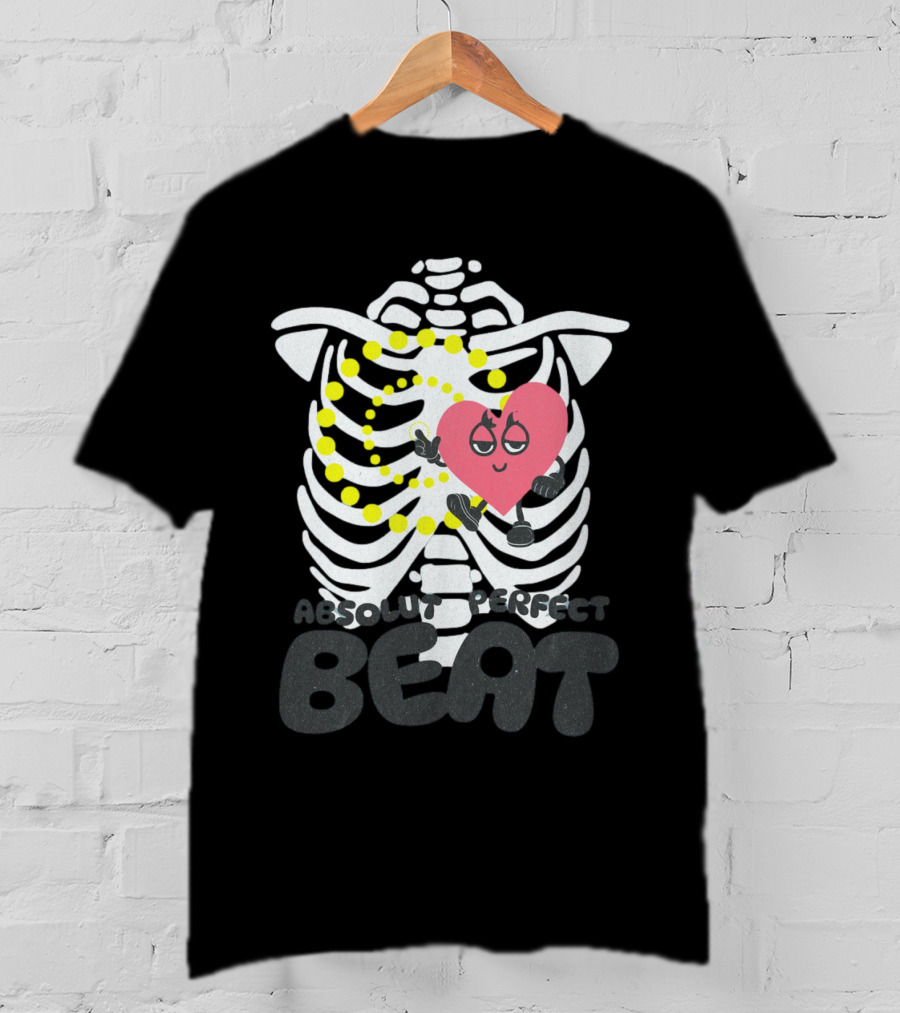 Absolut Perfect Beat Ribcage Heart T-Shirt