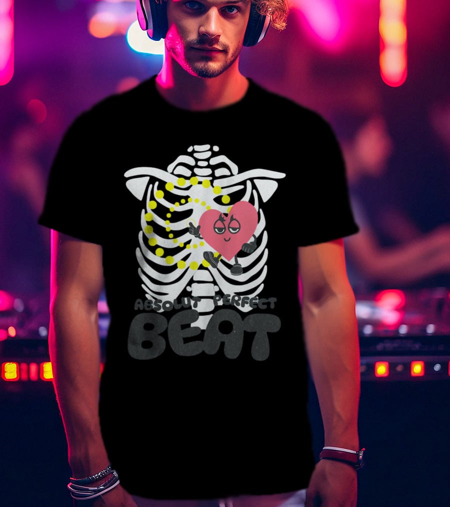 Absolut Perfect Beat Ribcage Heart T-Shirt