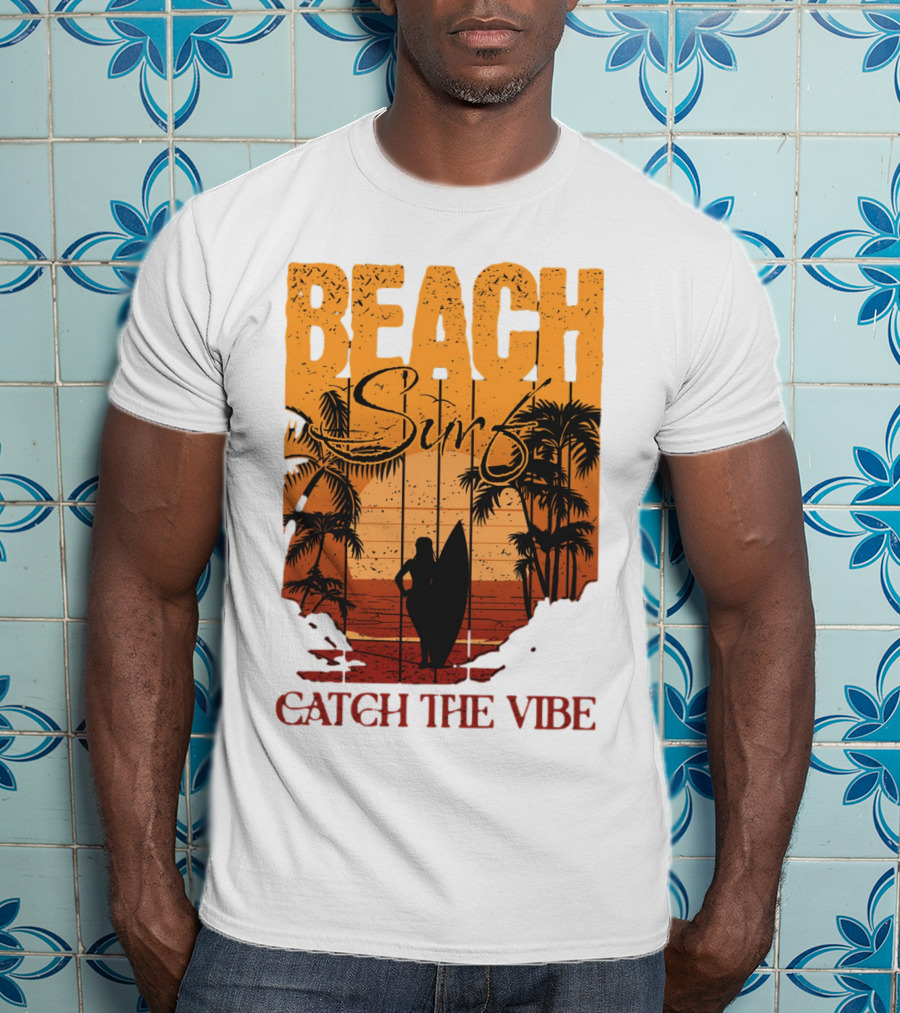 Beach Surf Catch The Vibe T-Shirt