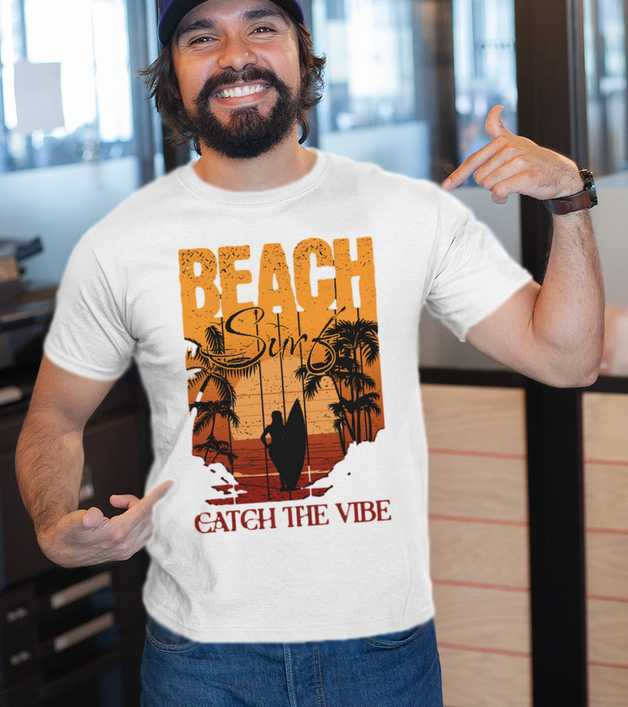 Beach Surf Catch The Vibe T-Shirt