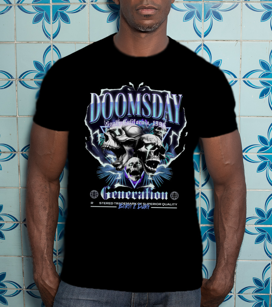 Doomsday Generation South California 1996 Born 2 Dare T-Shirt