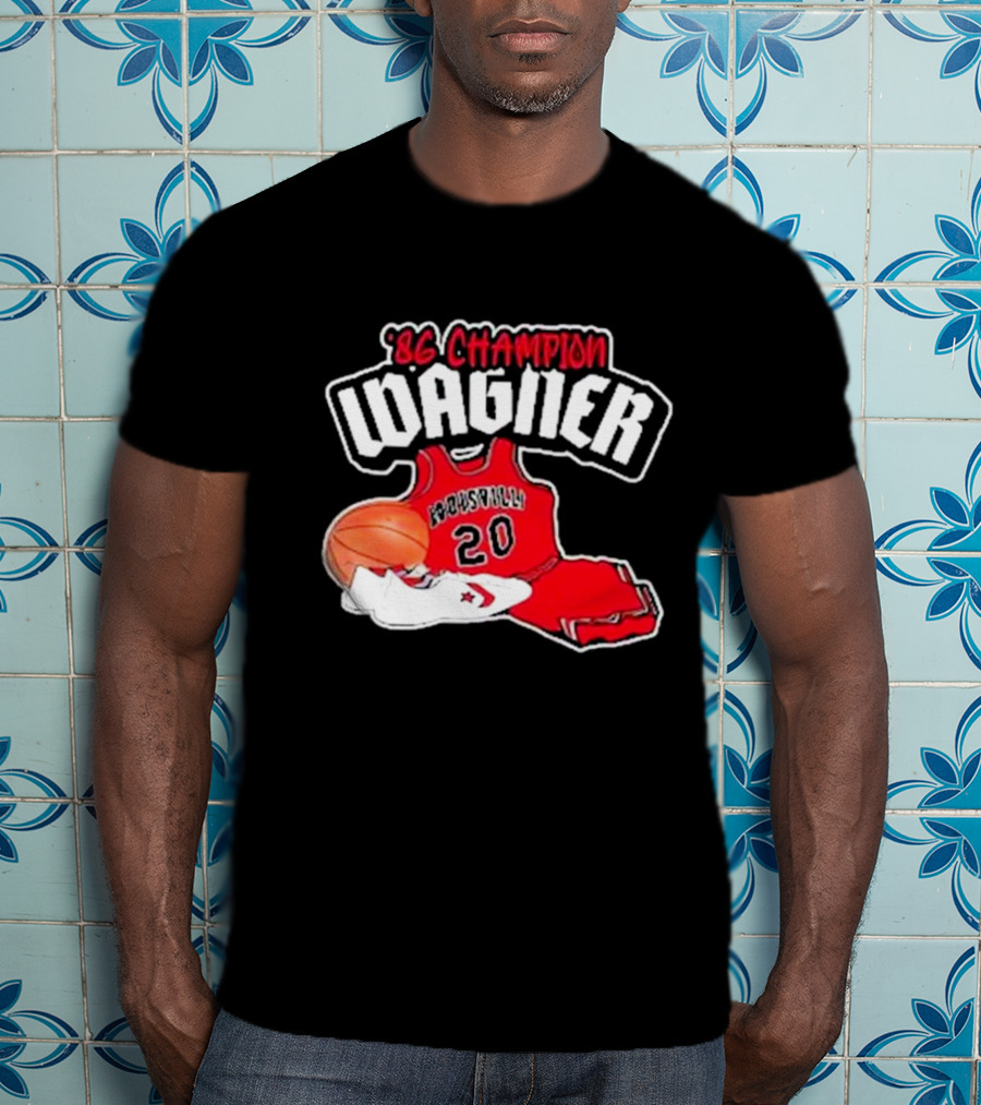 86 Champion Wagner Basketball Jersey 20 Louisville T-Shirt