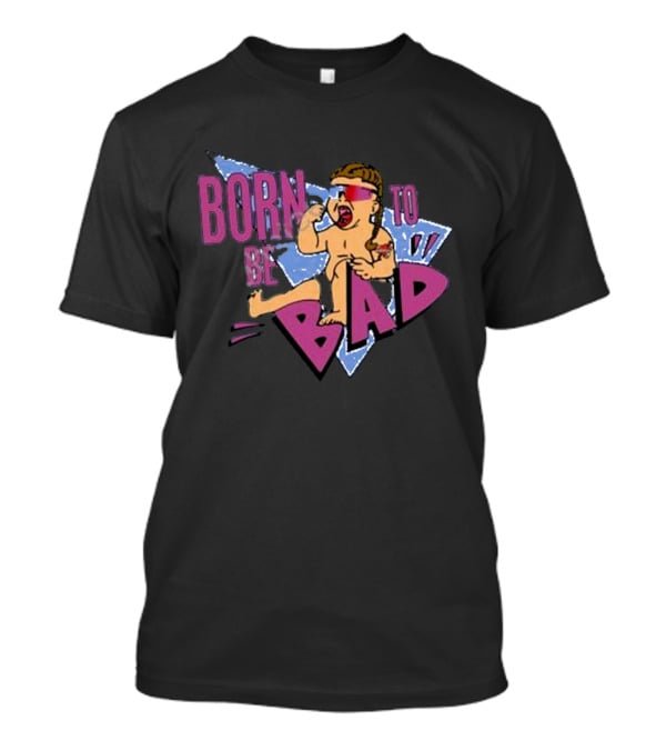 2800studio Joey Janela Born To Be Bad Retro Cartoon Baby T-Shirt