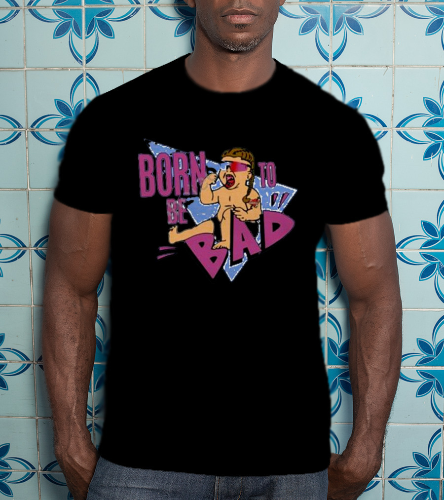 2800studio Joey Janela Born To Be Bad Retro Cartoon Baby T-Shirt
