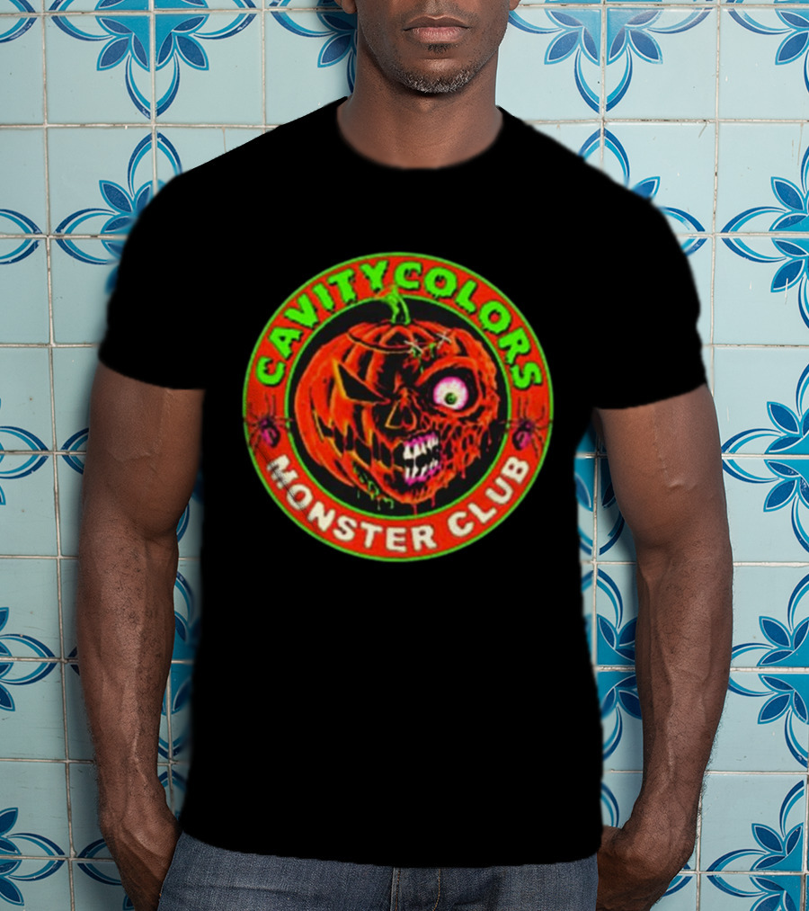 Cavitycolors Monster Club Evil Pumpkin T-Shirt
