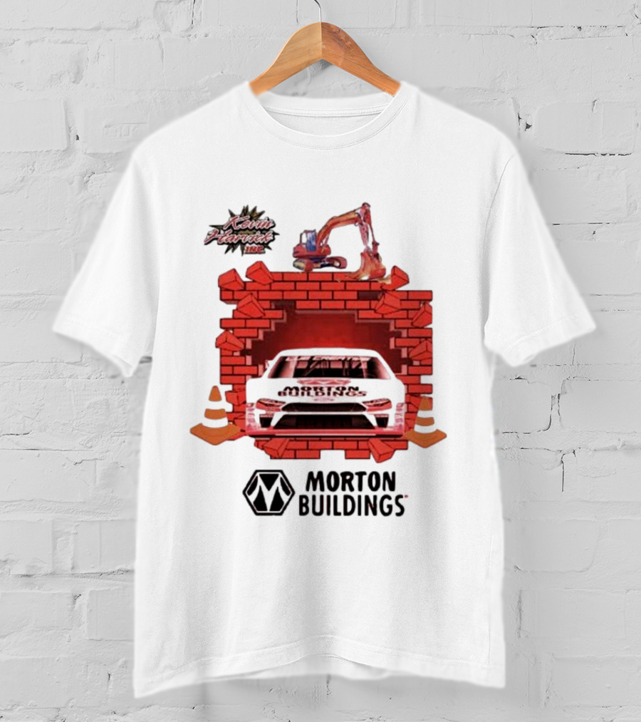 Kevin Harvick Inc Morton Buildings Car Brick Wall Racing T-Shirt