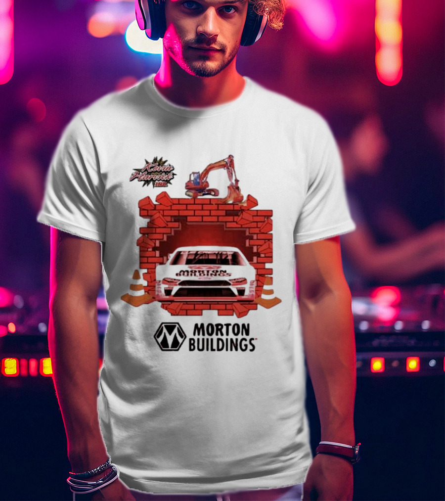 Kevin Harvick Inc Morton Buildings Car Brick Wall Racing T-Shirt