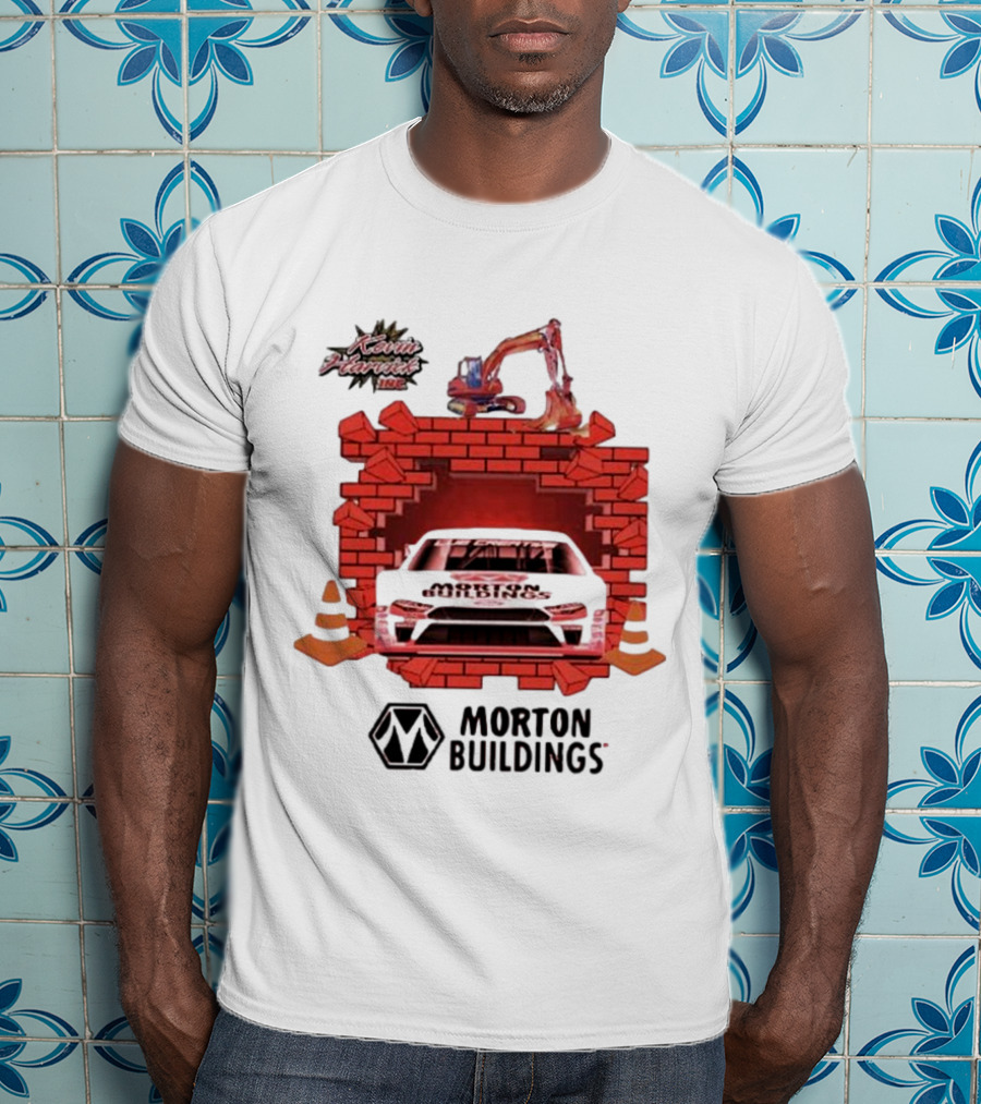 Kevin Harvick Inc Morton Buildings Car Brick Wall Racing T-Shirt