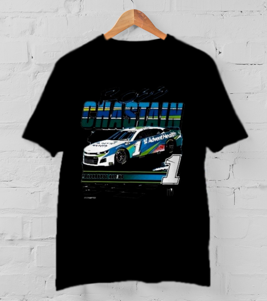 Ross Chastain AdventHealth Trackhouse Racing Number 1 NASCAR T-Shirt