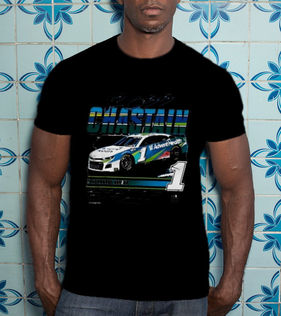 Ross Chastain AdventHealth Trackhouse Racing Number 1 NASCAR T-Shirt