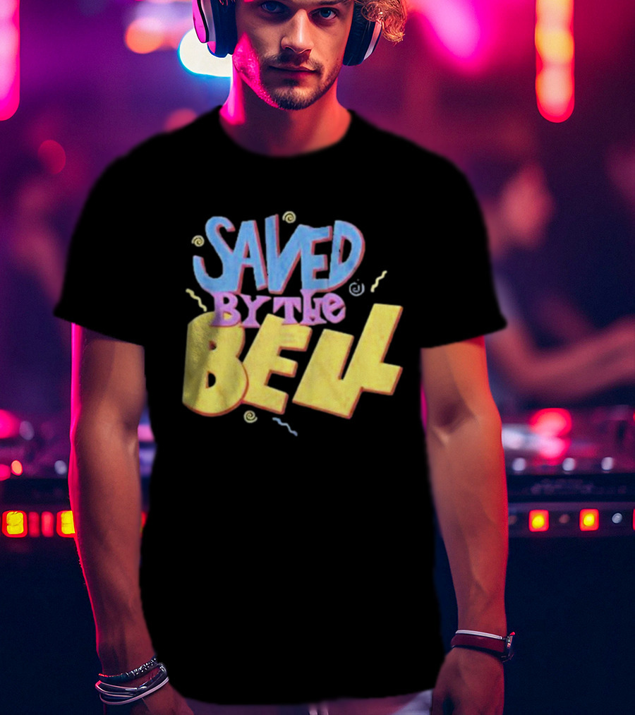 Saved By The Bell 90s Retro Faded Squiggles T-Shirt
