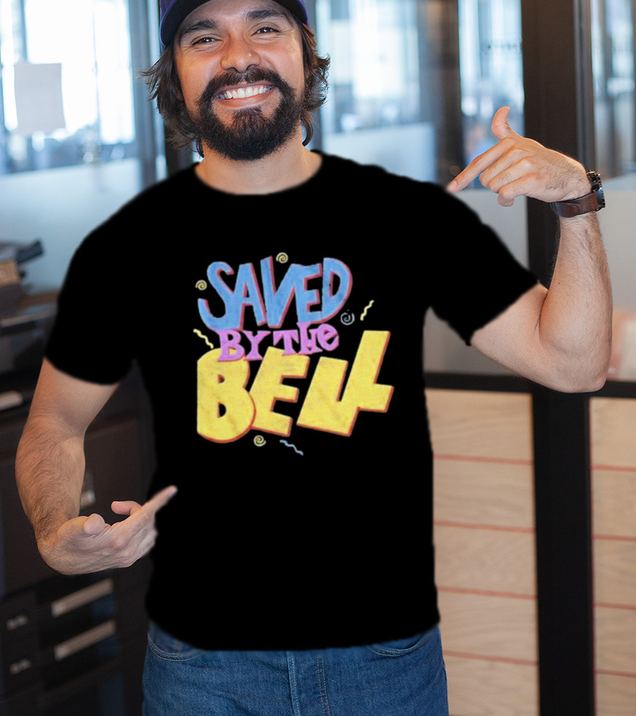 Saved By The Bell 90s Retro Faded Squiggles T-Shirt