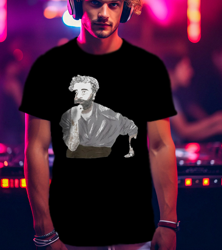 Super Yaki X Courtney LeSueur Oscar Thinking Pose T-Shirt