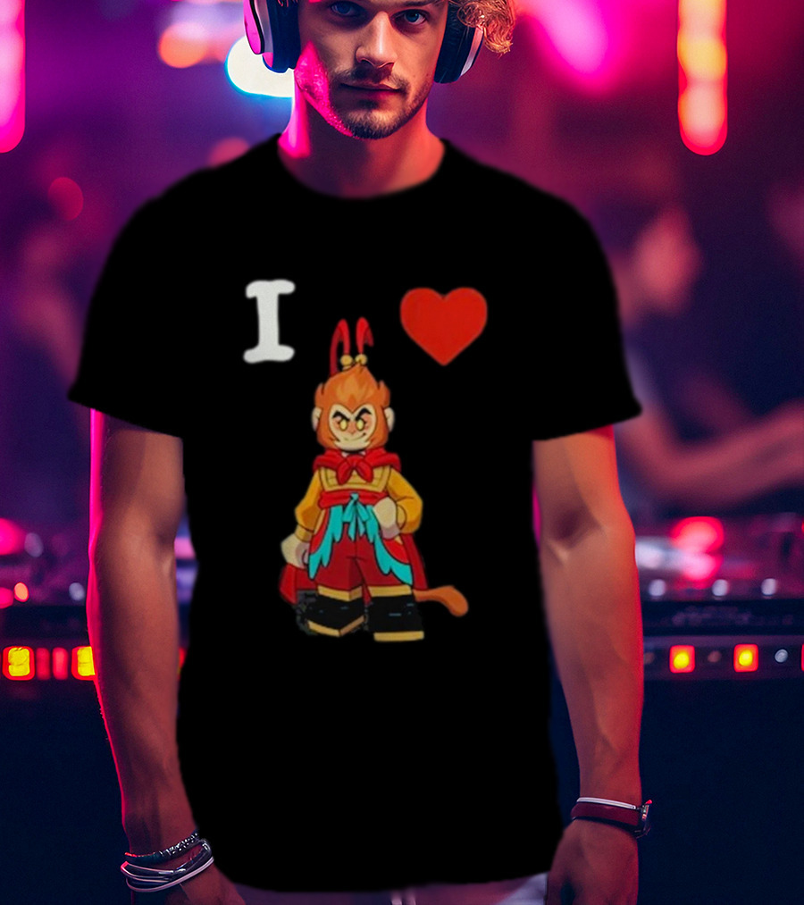 I Love Monkey King Lego Style Figure T-Shirt
