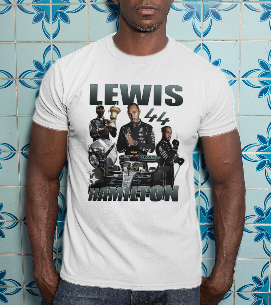 Lewis Hamilton 44 Formula Racing Champion Victory T-Shirt