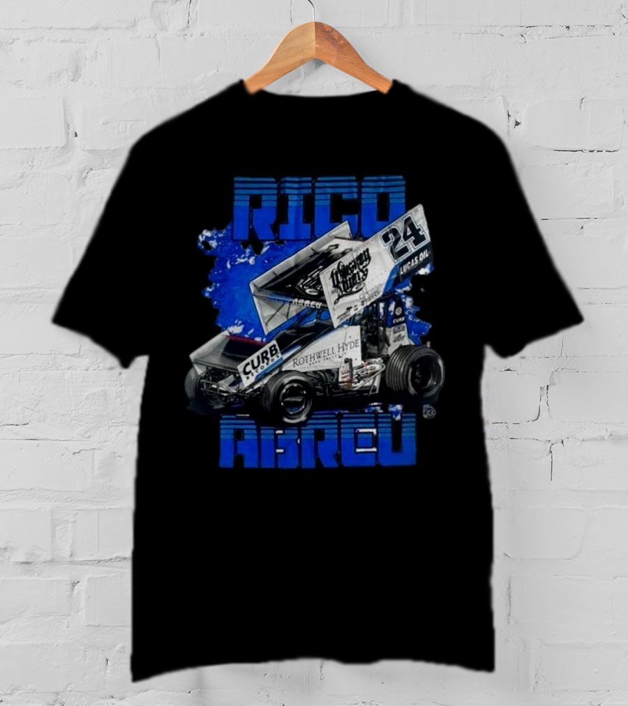 Rico Abreu 24 Curb Rothwell Hyde Racing Sprint Car Lucas Oil T-Shirt