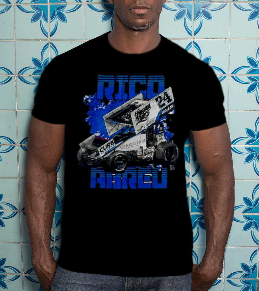 Rico Abreu 24 Curb Rothwell Hyde Racing Sprint Car Lucas Oil T-Shirt
