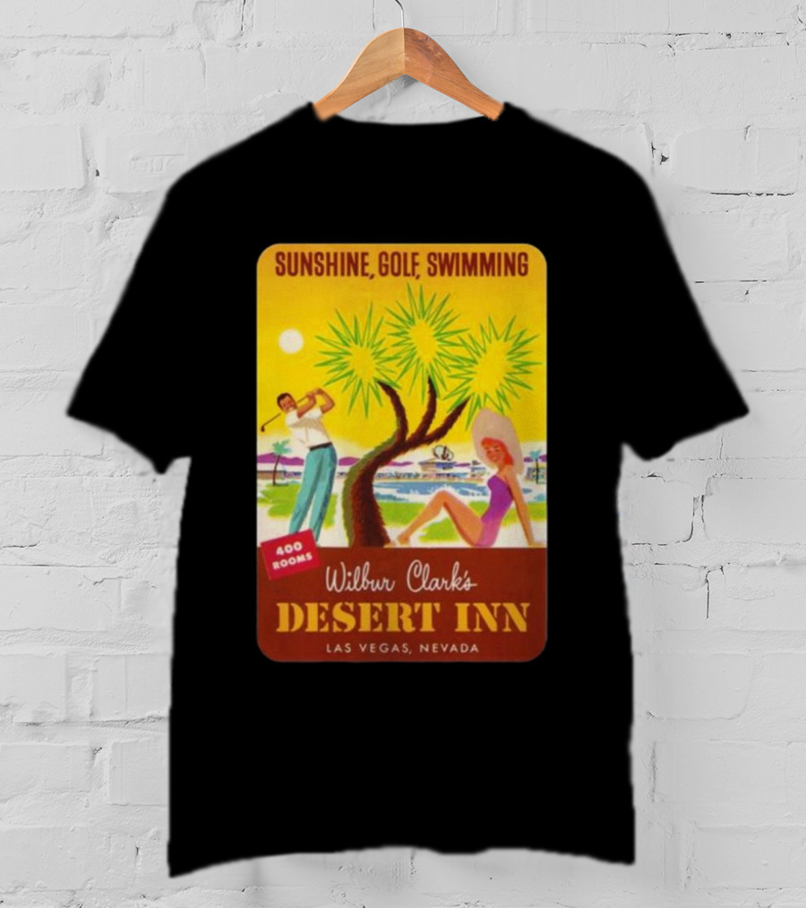 Sunshine Golf Swimming Wilbur Clark's Desert Inn Las Vegas Nevada 400 Rooms T-Shirt