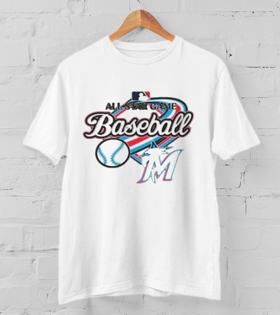 All Star Game Baseball Miami Marlins MLB T-Shirt