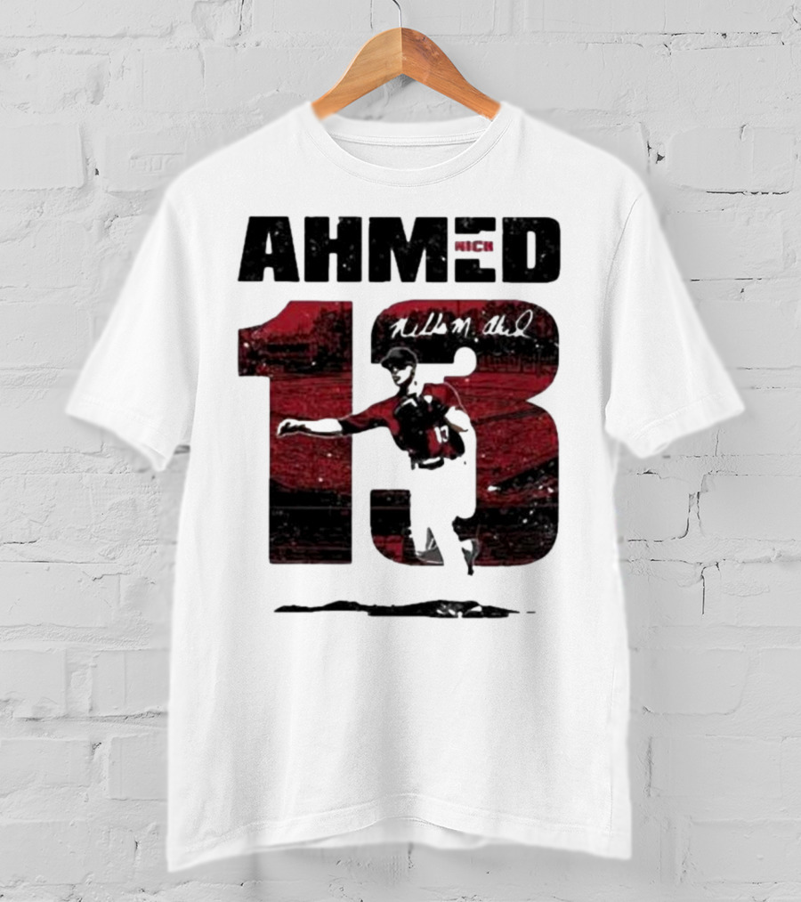Nick Ahmed 13 Arizona Diamondbacks Baseball Player T-Shirt