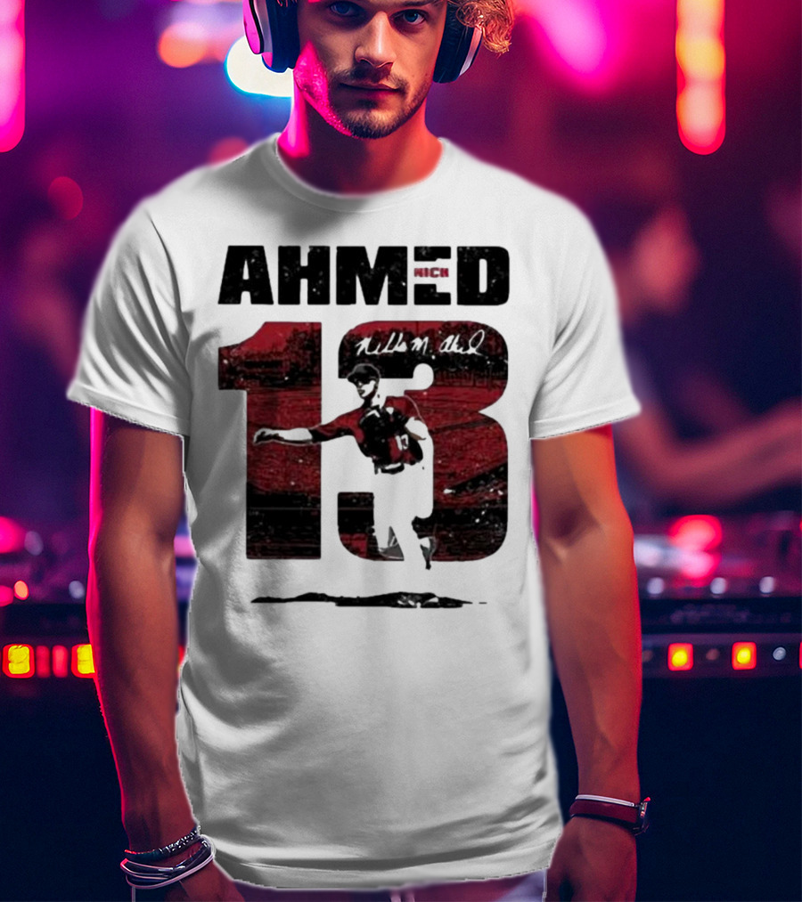 Nick Ahmed 13 Arizona Diamondbacks Baseball Player T-Shirt