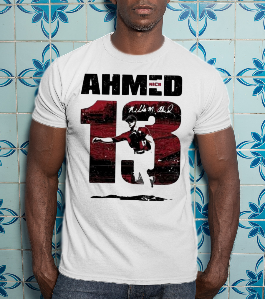 Nick Ahmed 13 Arizona Diamondbacks Baseball Player T-Shirt
