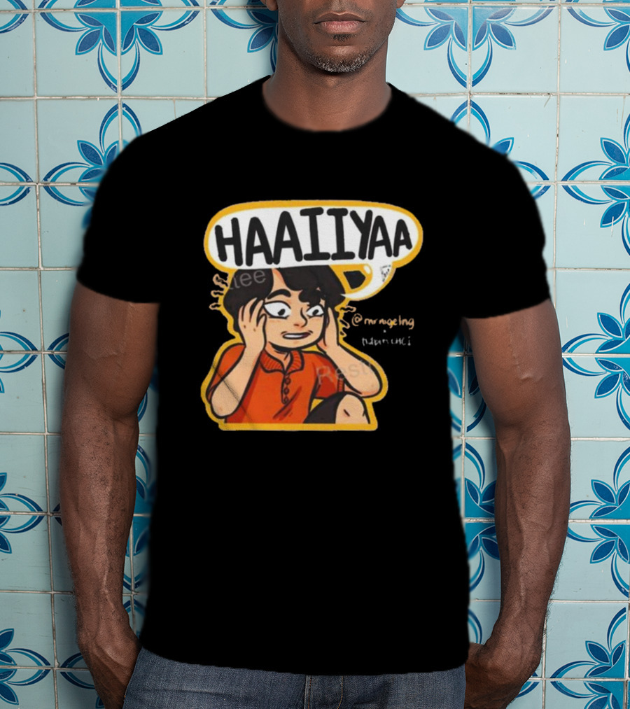 HAAIIYAA Uncle Roger Cartoon Red Shirt Headset @mrnigelng T-Shirt