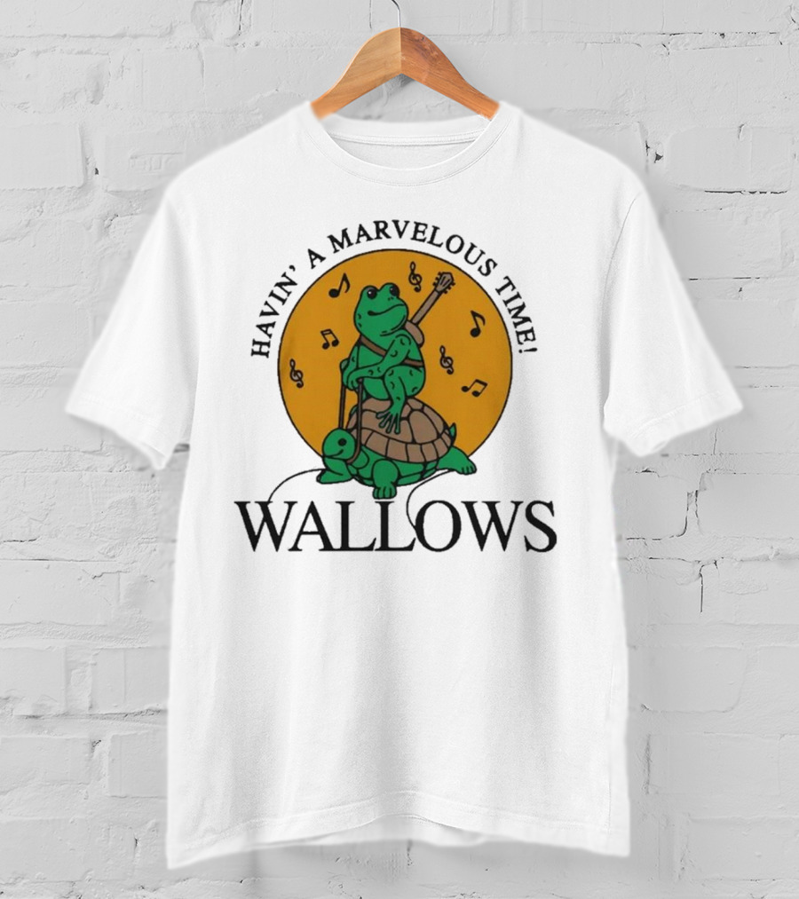 Wallows Havin' A Marvelous Time Frog And Turtle Cloud Dye T-Shirt