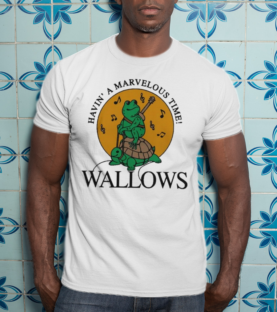 Wallows Havin' A Marvelous Time Frog And Turtle Cloud Dye T-Shirt