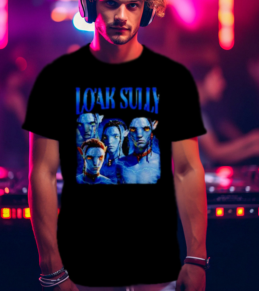 Lo'ak Sully Avatar Characters Blue Na'vi T-Shirt